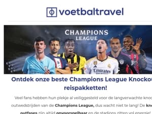 Mis de knock-outs van de Champions League niet met onze beste reispakketten🏆