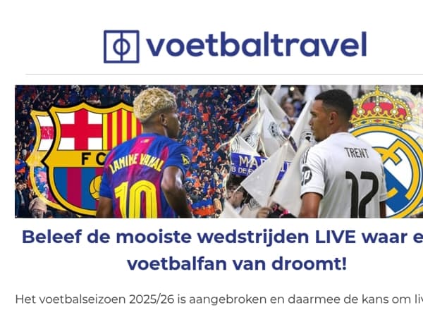 ⚡Boek een reis naar de beste wedstrijden van dit seizoen.