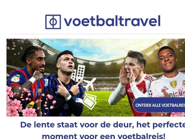 ⚽ Ontdek de beste voetbalreizen van dit voorjaar