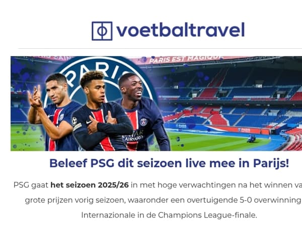 Beleef PSG live dit seizoen 🔵🔴