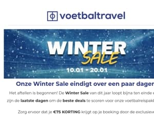 Onze Winter Sale eindigt binnenkort ❄️