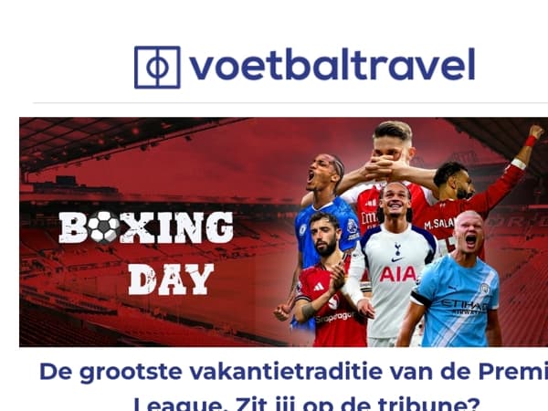 🎁 Ontdek de magie van Boxing Day voetbal live.