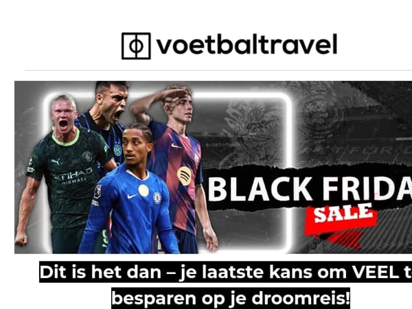 💣 Black Friday eindigt vanavond!