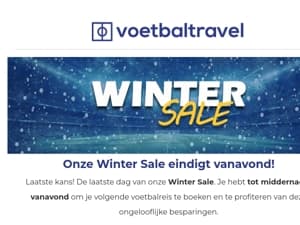 Onze Winter Sale eindigt vandaag ❄️