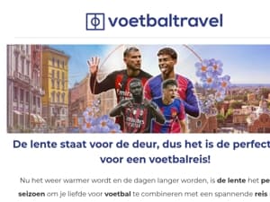 De lente komt eraan, dus het is de perfecte tijd voor een voetbalreis ⚽🌸