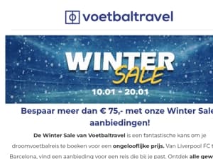 Onze winter sale is gestart❄️