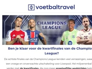 De kwartfinales van de Champions League zijn bekend!