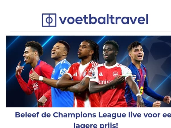 🏆 Aanbieding Champions League-kwartfinales