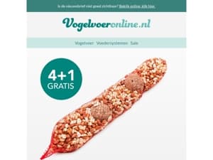 Nog 1 dag: 4+1 gratis pindaslinger met 2 mezenbollen 🥜🐦️
