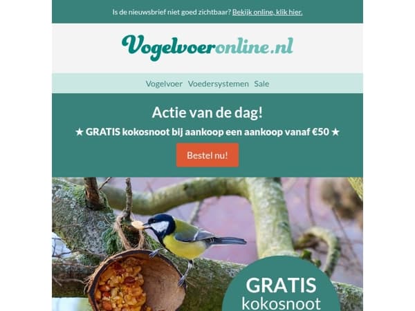 Alleen vandaag geldig!