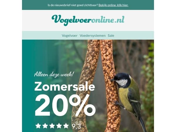 Nog 1 week - 20% korting
