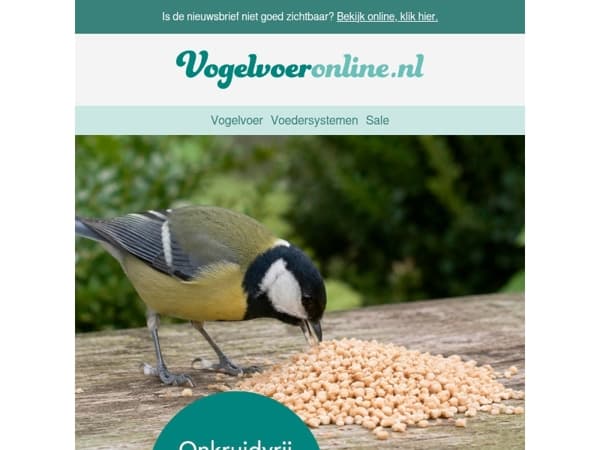 20% korting op onkruidvrij strooivoer