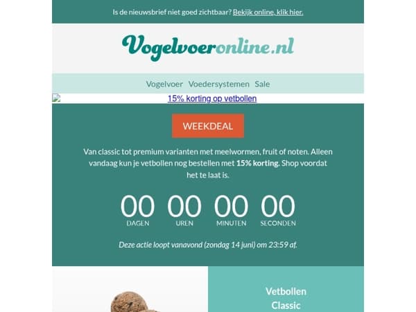Alleen vandaag nog...