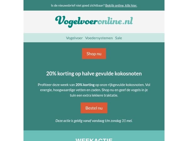 Nieuwe weekdeal!