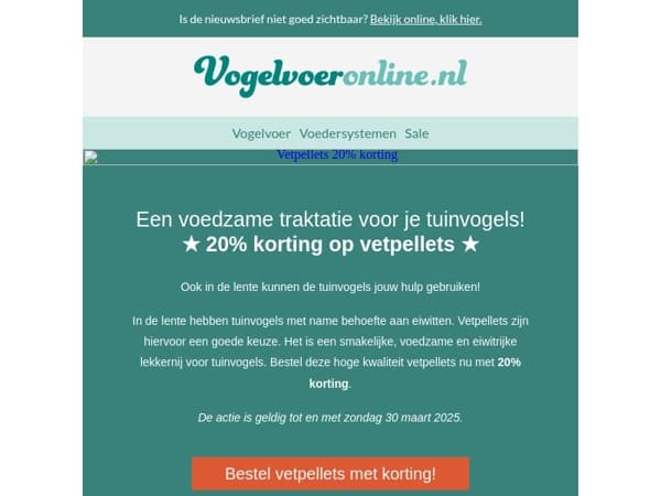 20% korting op vetpellets!⭐️