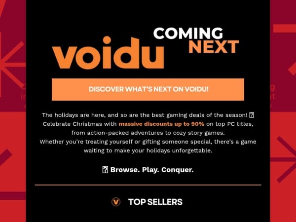 Merry Christmas from Voidu! 🎅 Unwrap Epic Gaming Deals