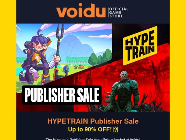 Hypetrain Publisher Sale Is Here - Save Up to 90%