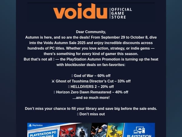 🍁 Fall into Savings with Voidu’s Autumn Sale!