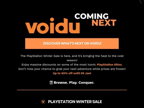 ❄️ PlayStation Winter Sale: Epic Discounts Up to 60%!
