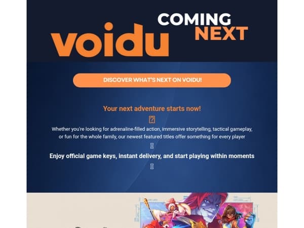 DISCOVER WHAT'S NEXT ON VOIDU!