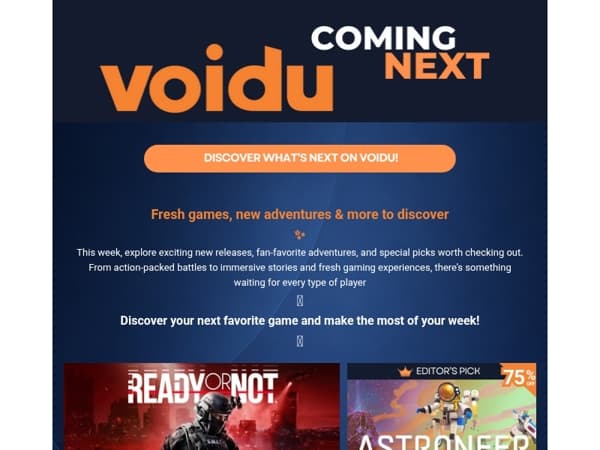 DISCOVER WHAT'S NEXT ON VOIDU!