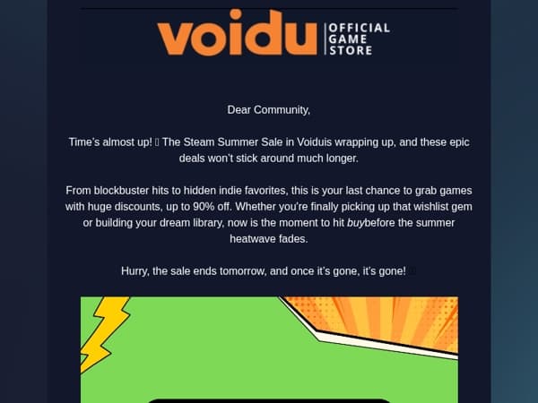 ⏰ Last Call! Steam Summer Sale Ends Soon!