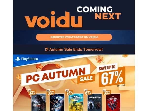 DISCOVER WHAT'S NEXT ON VOIDU!