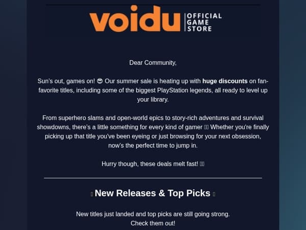 🎮 Huge Summer Discounts + PlayStation Hits Inside!