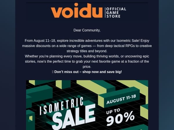 🕹️ See the World from a New Angle – Isometric Sale is Here!