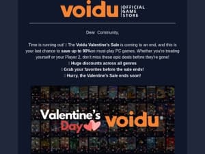 ⏳ Last Chance! Valentine’s Sale Ends Soon! ❤️🎮