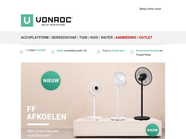 Nieuwe ventilatoren: Houd het hoofd koel 𖣘