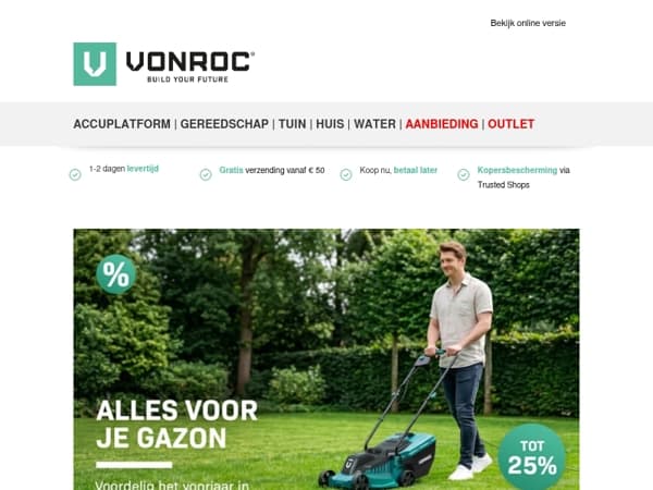 🌱 Voordelig het voorjaar in: alles voor je gazon