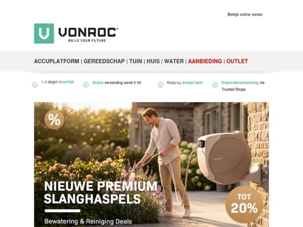 Alles voor jouw tuinbewatering, reiniging en meer 💧