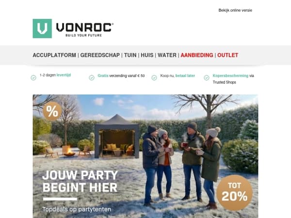 VONROC wenst je fijne feestdagen en een goed 2026!🎄