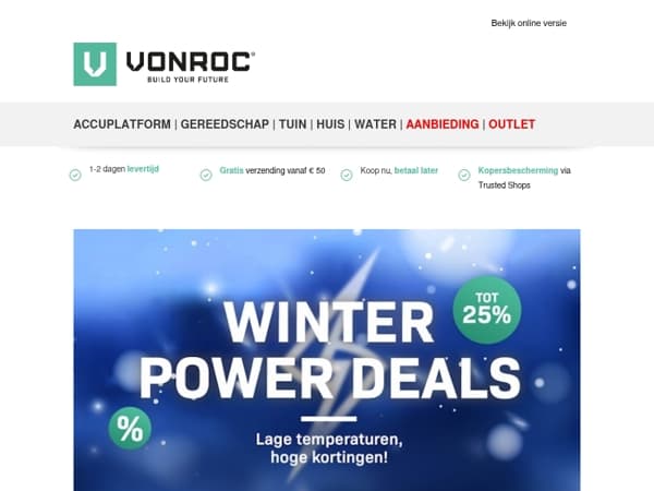 Ontdek nu onze Winter Power Deals! ❄️