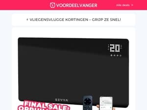 💥 OP=OP OPRUIMPRIJS 💥 Infrarood Paneelverwarming (+25% Extra Korting) / Lade Organizer / Sensor Buitenlamp / Transport Trolley 1+1 / Verrekijker