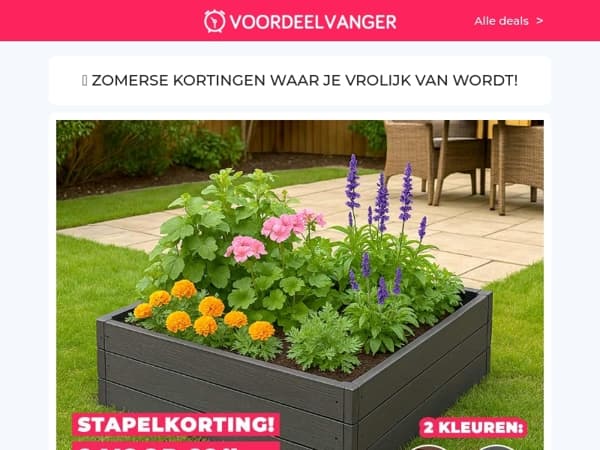 🌸 ERG GEWILD: Perkrand -72% Korting / XL Schaduwdoek / Campingset / Handbagage Trolley / Zweedse Fakkel 1+1