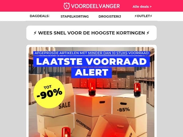 🚨 Voorraad ALERT: Bodemprijzen Op De Laatste Stuks! OP=OP
