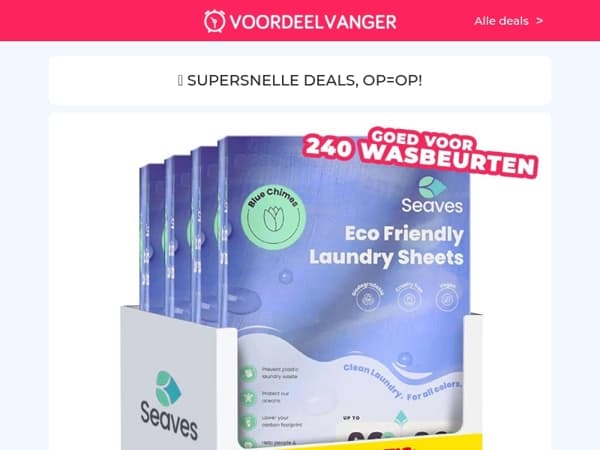 🙌🚨 Wasstrips 30+90 GRATIS - Voor 240 Wasbeurten! / Tuinlamp Sprieten 1+1 / Regenton 500 Liter / 50x Voorraaddozen / Heetwaterdispenser