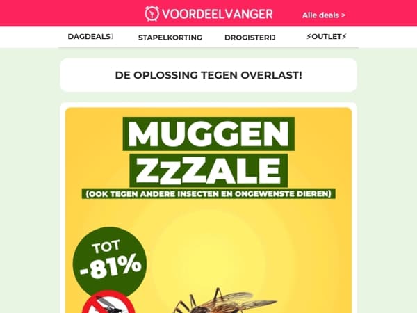 ✋🦟 STOP MUGGEN: Korting op alles tegen muggen en ander ongedierte!