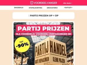 Groot inkopen = Besparen! 🤝 Partijhandel OP=OP | 1+1 GRATIS deals