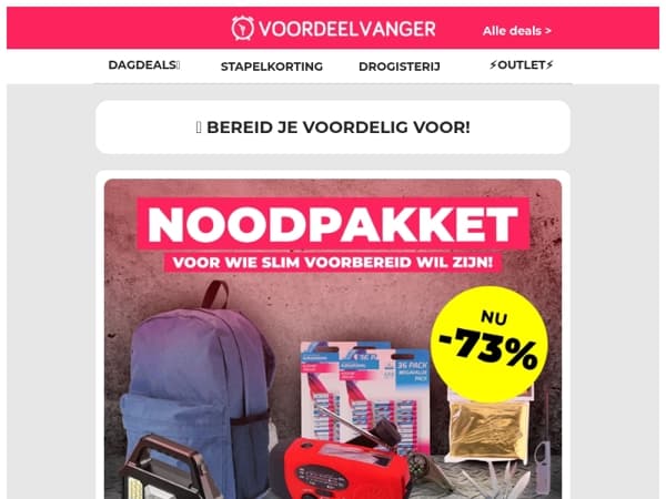 🚨‼️ Noodpakket met HOGE KORTING – zolang de voorraad strekt!