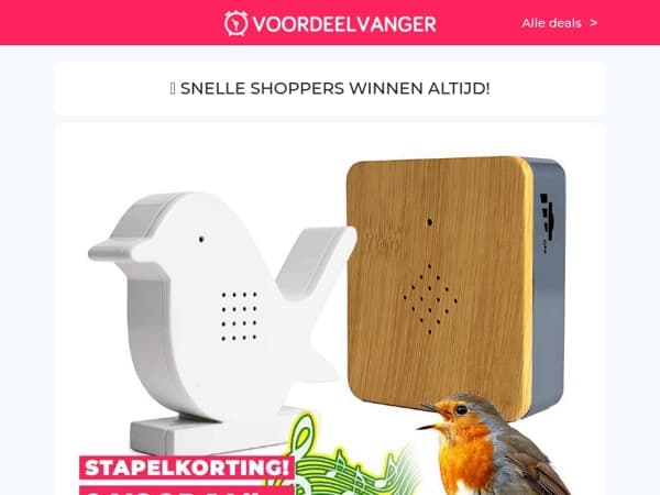 🎶🦜 55% KORTING Op Sensor Vogeldoosje (TIP!) / XL Tuinbox / Parasoltegels / Opzetborstels / BBQ- En Ovenmatten