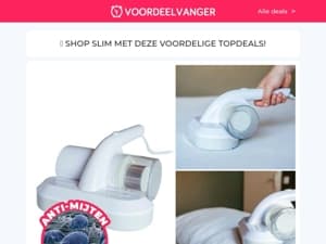 NIEUWE VOORRAAD 📦🚨 Mijten Stofzuiger -65% Korting / 5-Pack Handdoeken / Sherpa Deken / Grondspots / Pillendoos 1+1