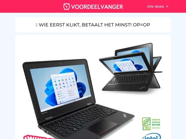 🙌 Lenovo Yoga Laptop MEGADEAL (60% Korting) / Dreft Tabs 75+75 Gratis / VS Thermosbeker / Boodschappentrolley / Solar LED Lantaarn XL