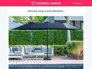 NIEUWE DEALS! 🌞 Dubbele Parasol XXL / Onkruidbrander / Tuinbox / Flower Bed Perkrand / Tuinlampen