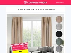 AFGEPRIJSD: Geweven Gordijnen (🌙 100% Verduisterend) / Wollen Pantoffelsokken / Loungewear Broeken / Opbergtas 1+1 / Telescopische Kruk