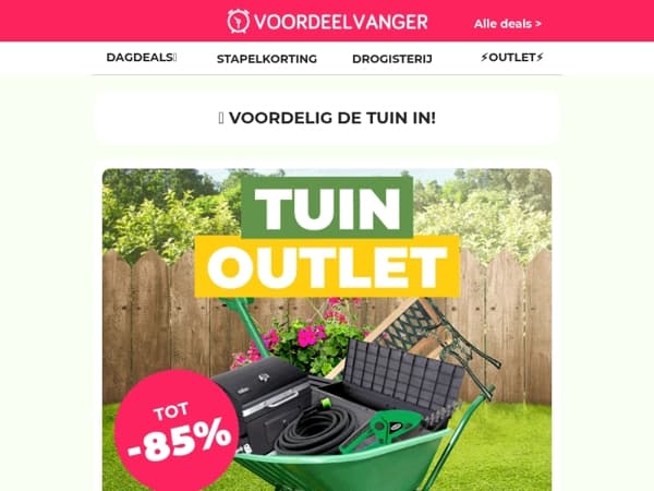 ☀️🏡 OUTLET: hoge korting tuindeals! OP=OP