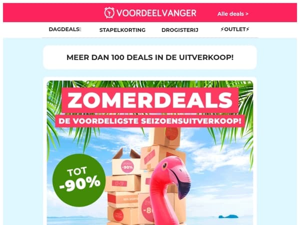 🦩 ZOMEROPRUIMING: Koelers, tuinartikelen en meer in de uitverkoop!