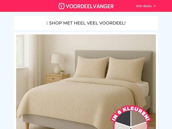 👀 Nieuw: 75% KORTING Op Eazy Dekbed Mousseline / Solar Up Down Buitenlampen / 32x Opzetborstels / Opvouwbare Tafel En Stoelen / Schoonmaakdoekjes